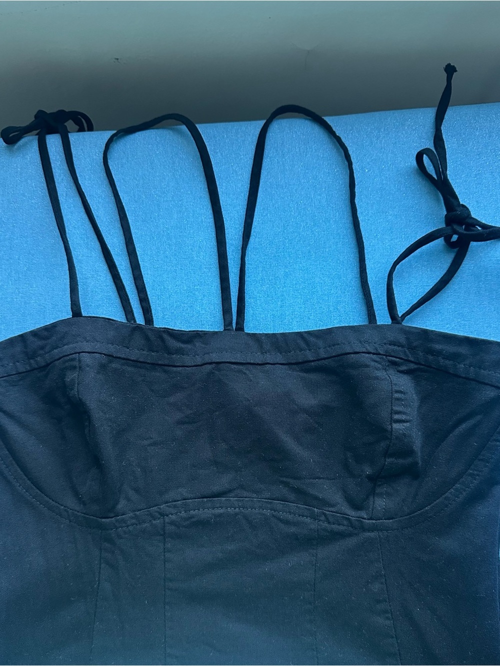 🛍️SALE🛍️ Mavi Black Strappy Cotton Maxi Dress - Picture 4 of 5
